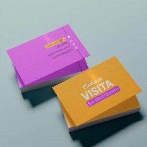 Cartão de Visita - Verniz Total Brilho Frente