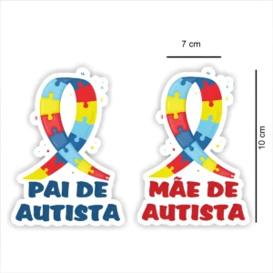 Kit Adesivo De Autista Pai E Mãe